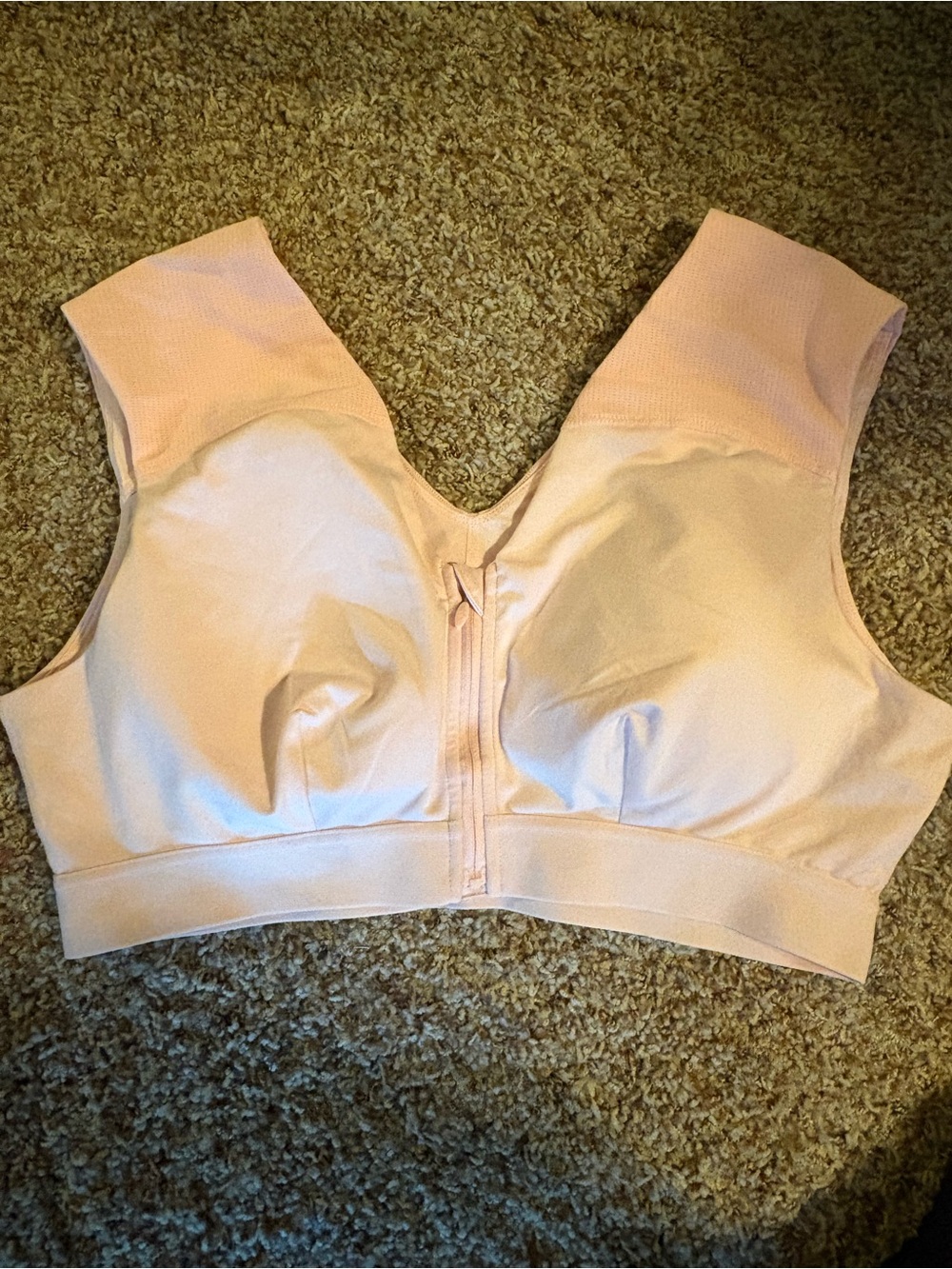 Tommie Copper Shoulder Support Bra w/Zipper - Pink - 3X - Never worn
